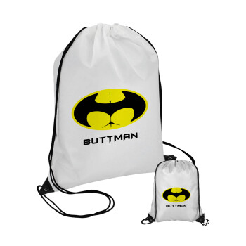 Buttman, Τσάντα πουγκί με μαύρα κορδόνια (1 τεμάχιο)