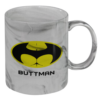Buttman, Mug ceramic marble style, 330ml