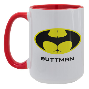 Buttman, Κούπα Mega 15oz, κεραμική Κόκκινη, 450ml