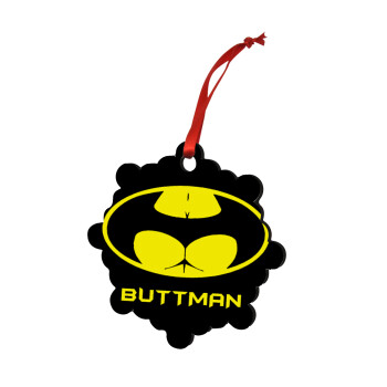 Buttman, Christmas ornament snowflake wooden 7.5cm