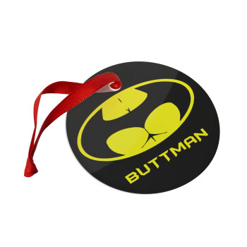 Buttman, Christmas ornament glass 9cm