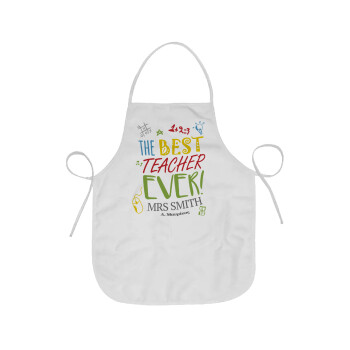 The best teacher ever!, Chef Apron Short Full Length Adult (63x75cm)