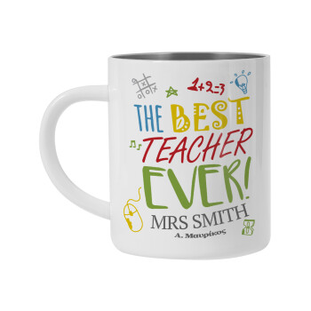 The best teacher ever!, Mug Stainless steel double wall 450ml