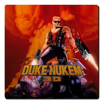 Duke nukem, Τετράγωνο μαγνητάκι ξύλινο 6x6cm