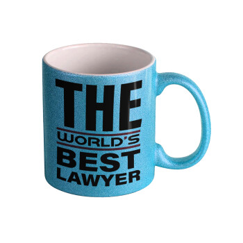 The world's best Lawyer, Κούπα Σιέλ Glitter που γυαλίζει, κεραμική, 330ml