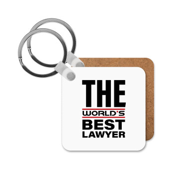 The world's best Lawyer, Μπρελόκ Ξύλινο τετράγωνο MDF