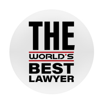 The world's best Lawyer, Mousepad Round 20cm