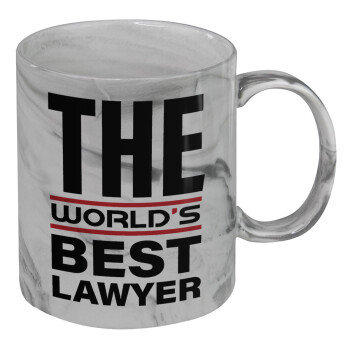 The world's best Lawyer, Mug ceramic marble style, 330ml