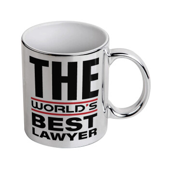 The world's best Lawyer, Κούπα κεραμική, ασημένια καθρέπτης, 330ml