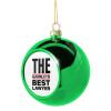 Green Christmas tree ornament ball 8cm