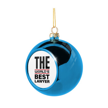The world's best Lawyer, Χριστουγεννιάτικη μπάλα δένδρου Μπλε 8cm