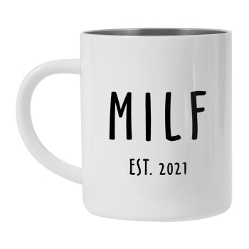 MILF, Mug Stainless steel double wall 450ml