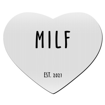 MILF, Mousepad heart 23x20cm