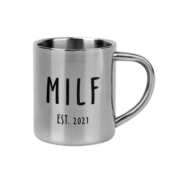 MILF, Mug Stainless steel double wall 300ml