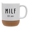 Ceramic coffee mug Cork (MAT), 330ml (1pcs)