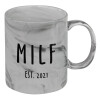 Mug ceramic marble style, 330ml