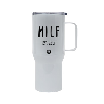 MILF, Mega Stainless steel Tumbler with lid, double wall 750L