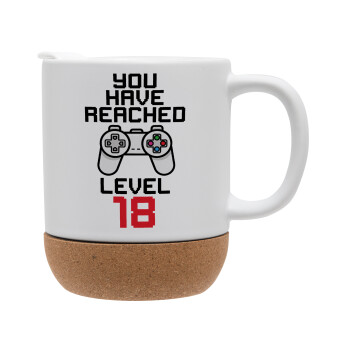 You have Reached level AGE, Ceramic coffee mug Cork (MAT), 330ml (1pcs)