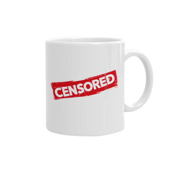 Censored, Ceramic coffee mug, 330ml (1pcs)