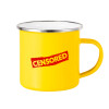 Yellow Enamel Metallic Cup 360ml