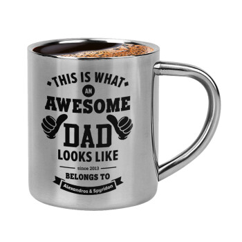 This is what an Awesome DAD looks like, Double-wall metal cup for espresso (220ml)