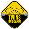 Baby On Board wooden car sign with suction cups (16x16cm)