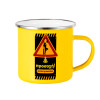 Yellow Enamel Metallic Cup 360ml