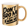 Mug ceramic, gold mirror, 330ml