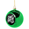 Green Christmas tree ornament ball 8cm