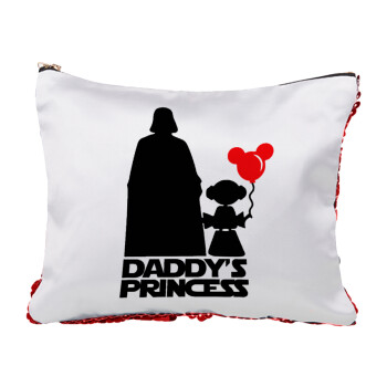 Daddy's princess, Red sequin cosmetic bag