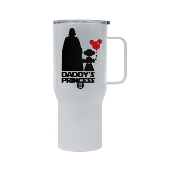 Daddy's princess, Mega Stainless steel Tumbler with lid, double wall 750L