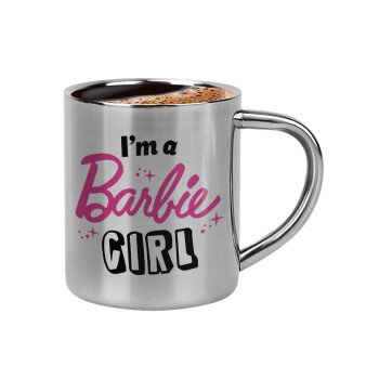 I'm Barbie girl, Double-wall metal cup for espresso (220ml)