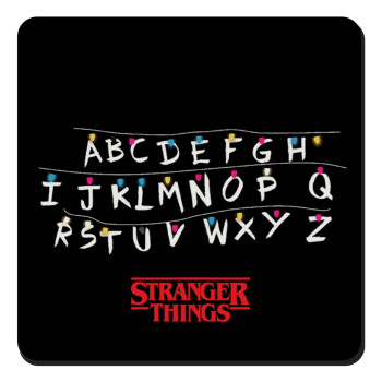 Stranger Things ABC, Τετράγωνο μαγνητάκι ξύλινο 9x9cm
