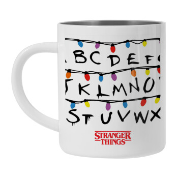 Stranger Things ABC, Mug Stainless steel double wall 450ml