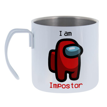 Among US i am impostor, Mug Stainless steel double wall 400ml