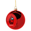 Christmas tree ball Red 8cm