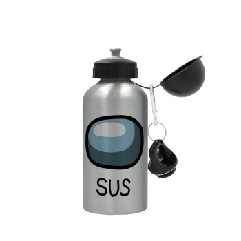 Among US SUS!!!, Metallic water jug, Silver, aluminum 500ml