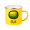 Yellow Enamel Metallic Cup 360ml