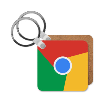 Chrome, Μπρελόκ Ξύλινο τετράγωνο MDF