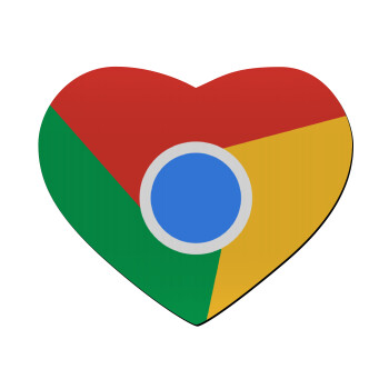 Chrome, Mousepad heart 23x20cm