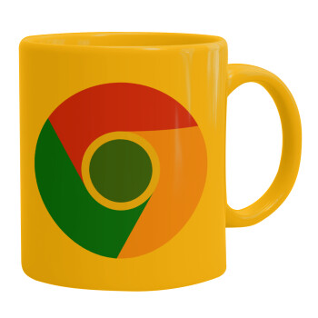 Chrome, Κούπα, κεραμική κίτρινη, 330ml (1 τεμάχιο)