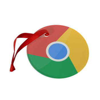 Chrome, Στολίδι Χριστουγεννιάτικο στολίδι γυάλινο 9cm