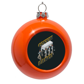 Coffin Dance!, Orange Christmas tree ornament bauble 8cm