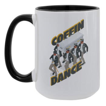 Coffin Dance!, Κούπα Mega 15oz, κεραμική Μαύρη, 450ml