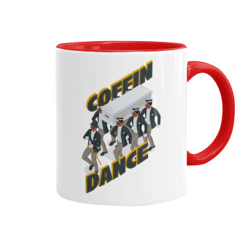 Coffin Dance!, Mug colored red, ceramic, 330ml