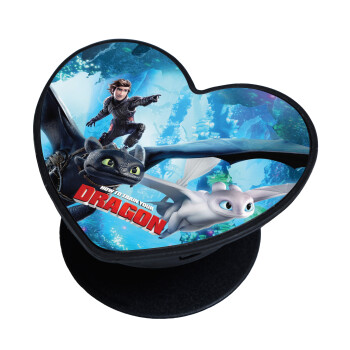 How to train your dragon, Phone Holders Stand  καρδιά Μαύρο Βάση Στήριξης Κινητού στο Χέρι