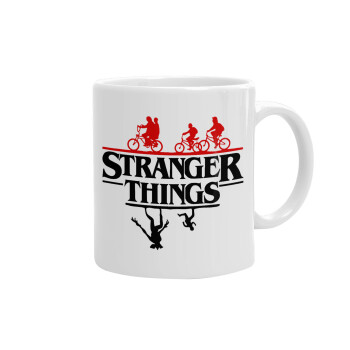 Stranger Things upside down, Ceramic coffee mug, 330ml (1pcs)