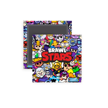 Brawl Stars characters, Μαγνητάκι ψυγείου τετράγωνο διάστασης 5x5cm