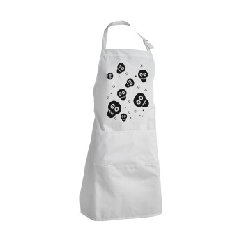 Skull avatar, Adult Chef Apron (with sliders and 2 pockets)