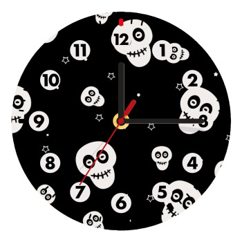 Skull avatar, Wooden wall clock (20cm)